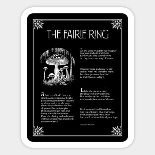 The Fairie Ring - Dark Shirts Sticker